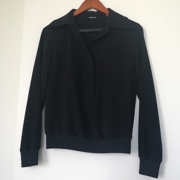 Elie Tahari Tops - Elie Tahari collared black blouse